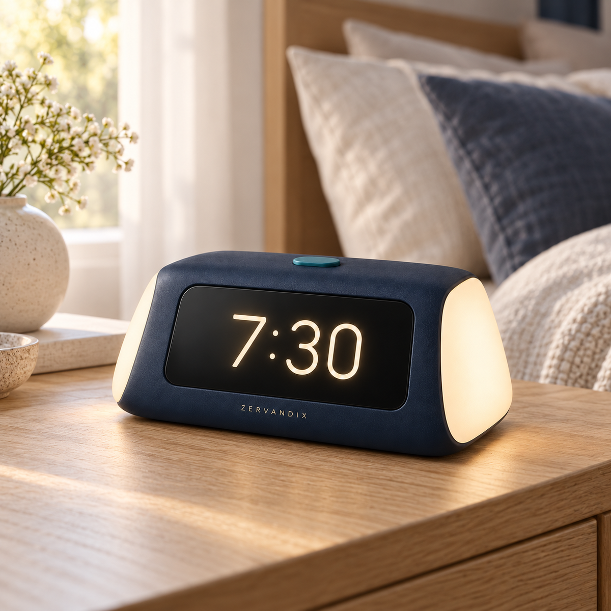 Zervandix DawnView Digital Bedside Clock